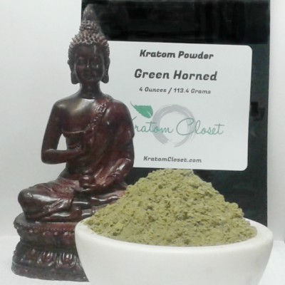 Green Horned Kratom Powder