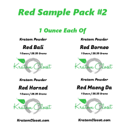 Red Vein Kratom 4 Ounce Sample Pack